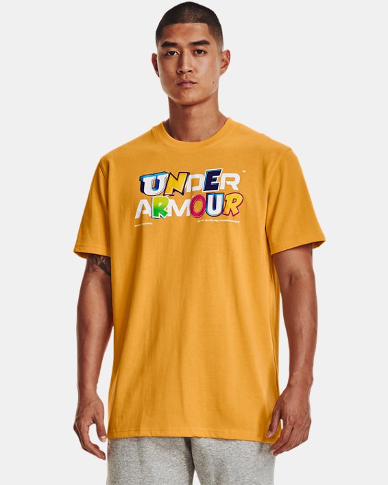 Men's UA Endorsed Heavyweight Short Sleeve in Yellow image number 0